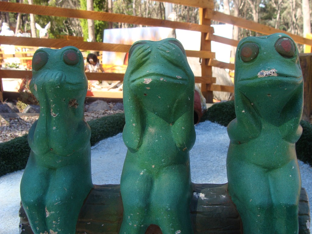 Frogs at Daylesford Mini Golf