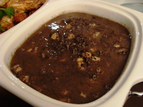 Dinuguan (pork blood stew)