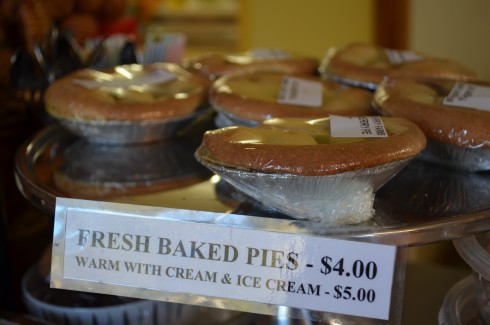 fresh pies at Bright Berry Farms
