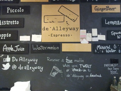 De Alleyway Espresso wall