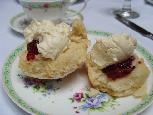 scones with jam and cream at The Terrace 