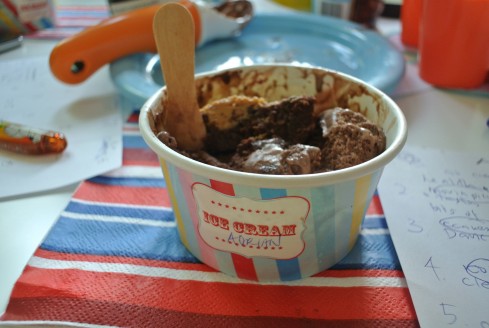 chocolate ice cream tasting