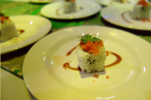 Saké Restaurant & Bar Kingfish jalapeno double crunch sushi roll