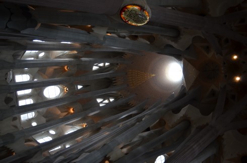 the roof of Sagrada Família