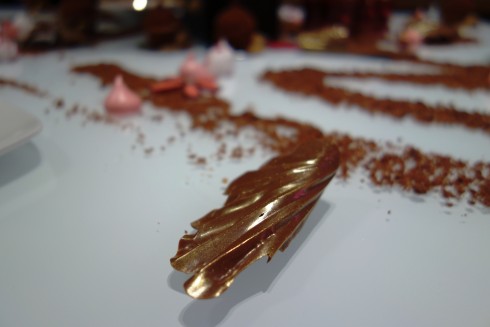 chocolate leaves at Burch and Purchese south yarra 